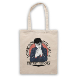 Alex Turner Indie Monkeys R U Mine Rock Illustration Cotton Canvas Tote Bag in natural cotton